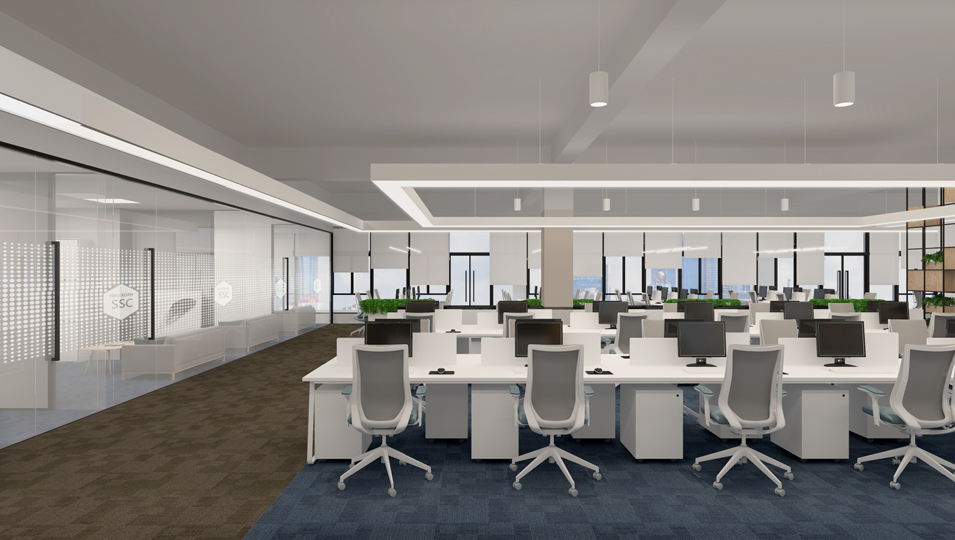 敞開(kāi)式辦公區(qū)域